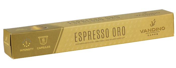 Вандино кафе капсули алум. Еспресо Оро 10 бр. NESP система