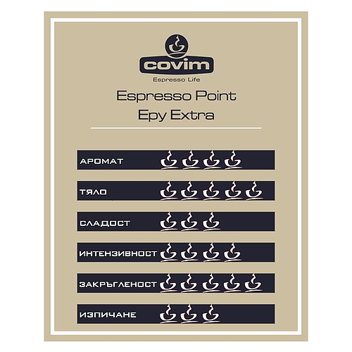 Ковим кафе капсули Екстра 100 бр. EP система
